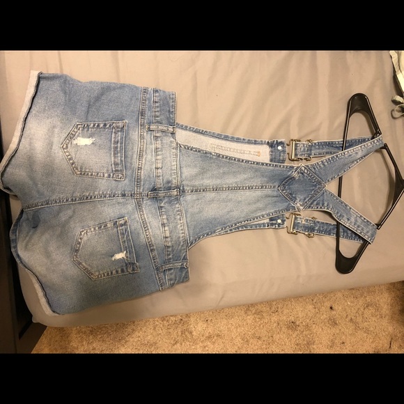 Denim shortalls overalls - Picture 2 of 2